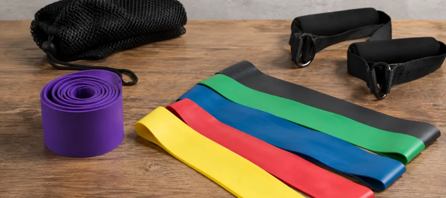 Fitnessband Material & Widerstand: Latex, Staerke und Einsatzbereiche
